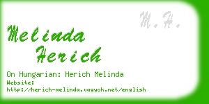 melinda herich business card